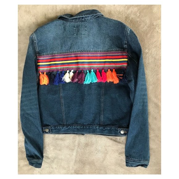 Buffalo David Bitton Southwestern Jean Jacket Size M NWT - Picture 1 of 12